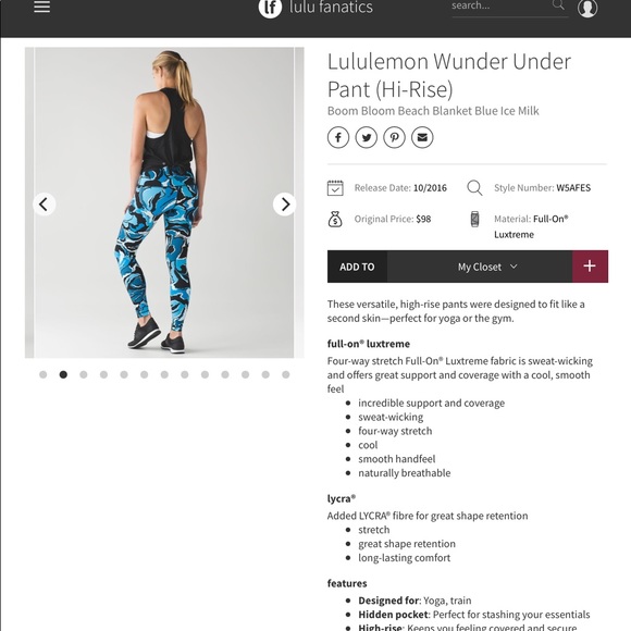 Lululemon wunder under size 6 - Picture 11 of 12